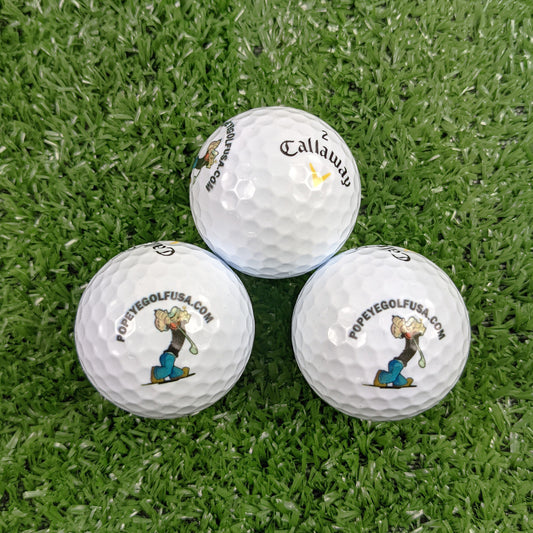 Popeye Golf 3-Pack Callaway Golf Warbird 2.0 Golf Ball