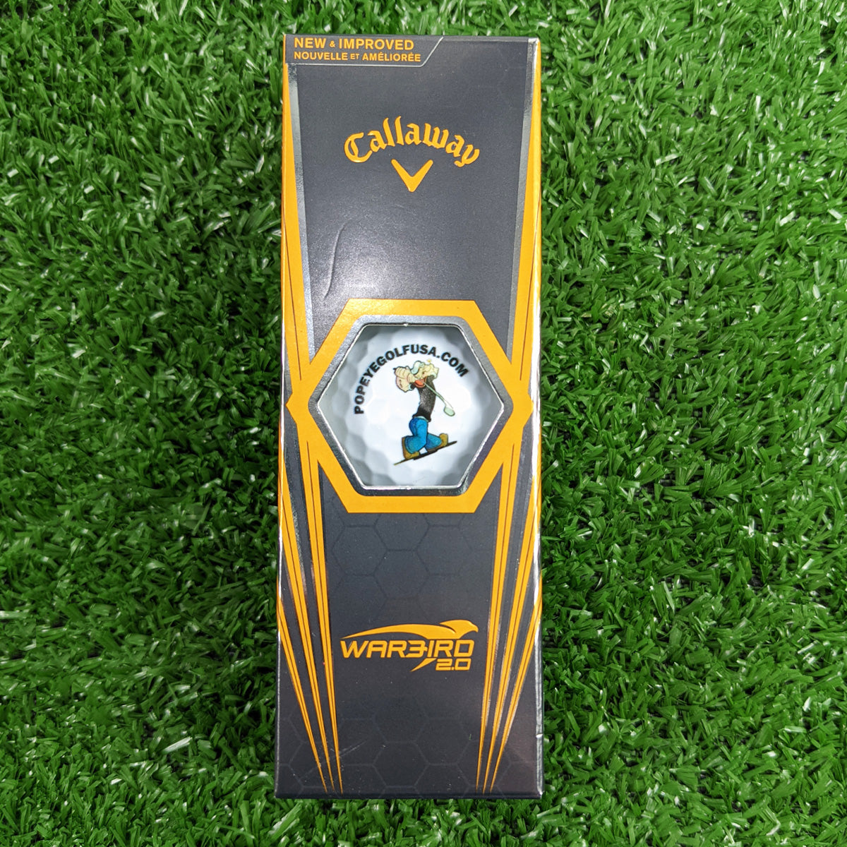 Popeye Golf 3-Pack Callaway Golf Warbird 2.0 Golf Ball