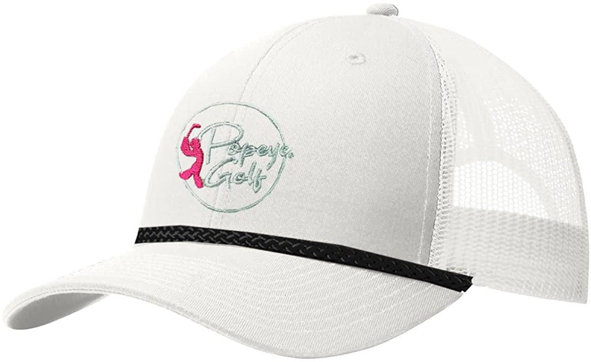 Popeye Golf Rope & Cord Mesh Adjustable Snapback Trucker Hat