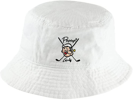 Popeye Golf Logo Cotton Twill Bucket Hat by American Needle
