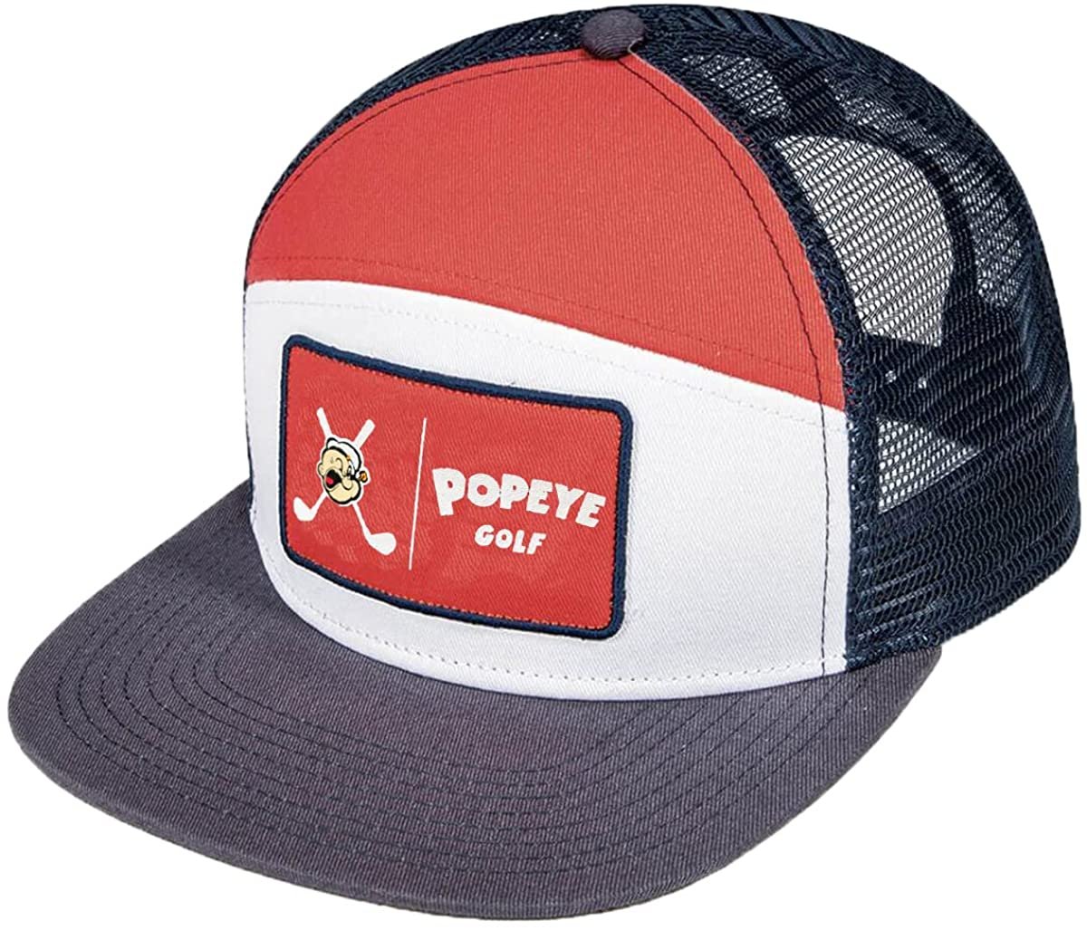 Snapback Golf Adjustable Tradesman Trucker Hat Popeye Mesh