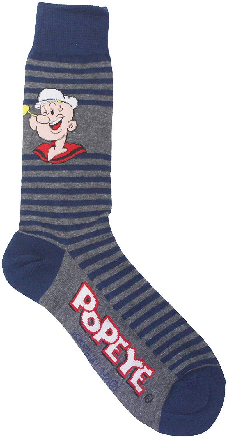 Popeye the Sailor Man Unisex 3-Pack Crew Socks
