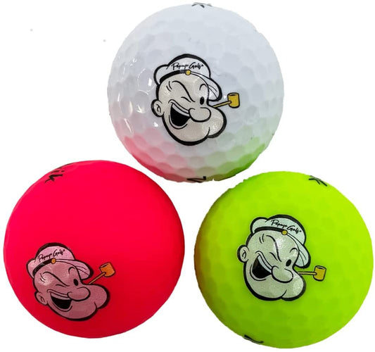 Popeye Golf 3-Pack Multicolor Golf Ball by Volvik