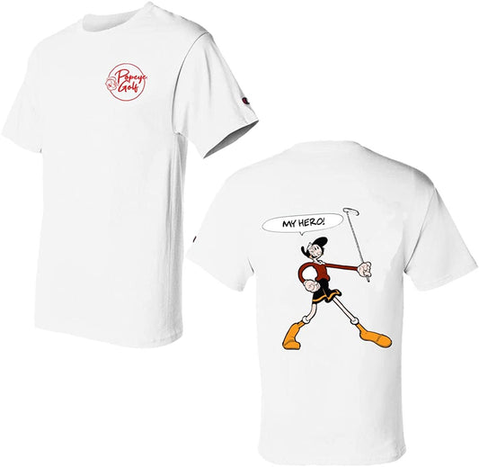 Popeye Olive Oyl Golf Unisex My Hero Print T-Shirt
