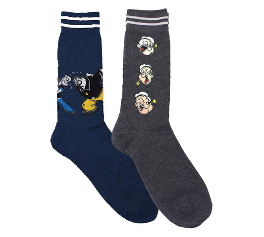 Popeye the Sailor Man Unisex 2-Pack Crew Socks