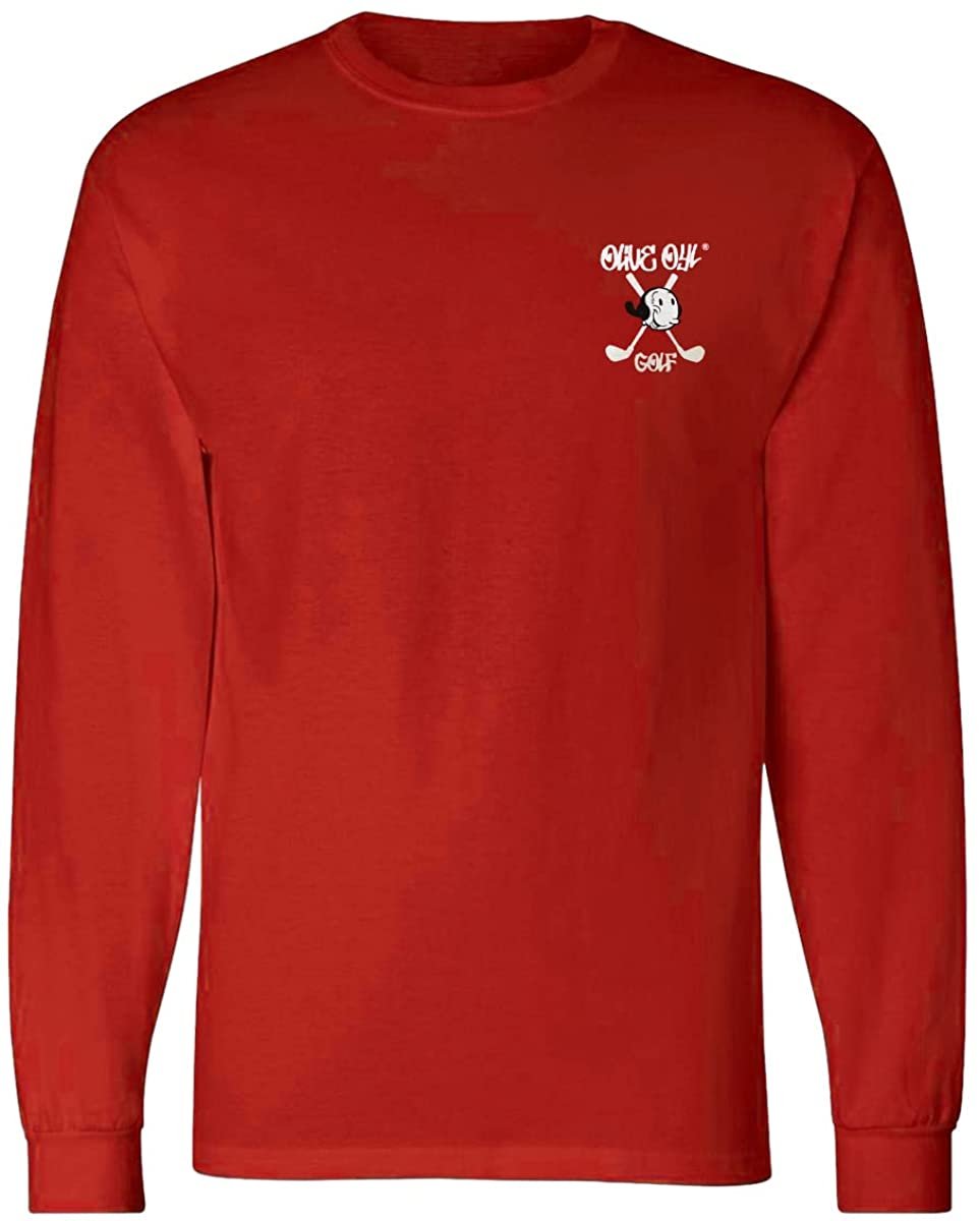 Popeye Olive OYL Golf Unisex Cotton Long Sleeve T-Shirt