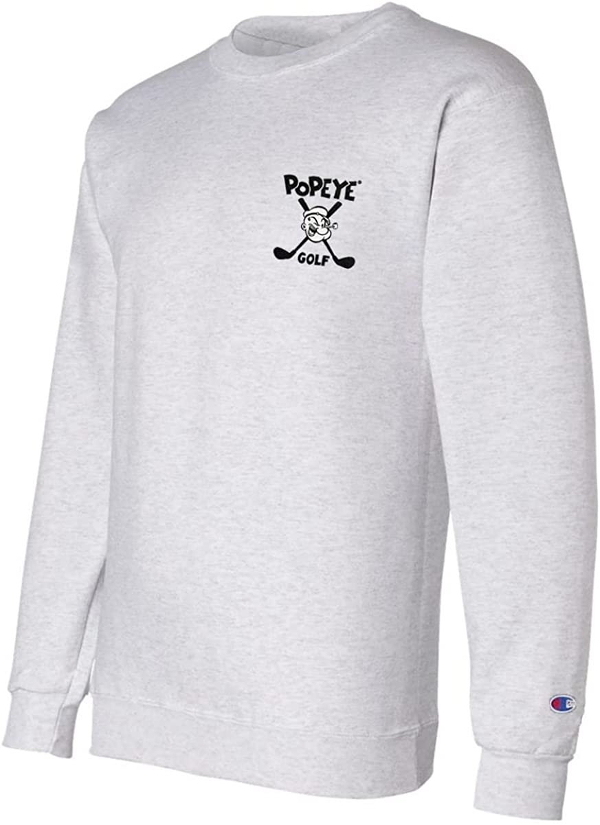 Popeye Golf Unisex Powerblend Fleece Pullover Crew Neck Sweatshirt